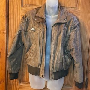 Leather Bomber Jacket - Adventure Bound